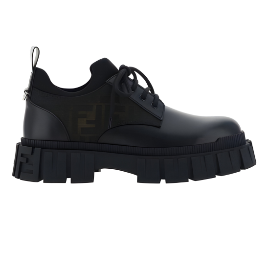 Replica FORCE LACE-UP SHOES BLACK - FD134 UK replica FORCE LACE-UP SHOES BLACK - FD134 UK