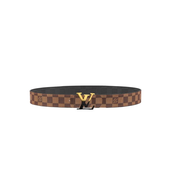 Replica INITIALES 40MM REVERSIBLE DAMIER EBENE CANVAS BELT - B157 UK replica INITIALES 40MM REVERSIBLE DAMIER EBENE CANVAS BELT - B157 UK