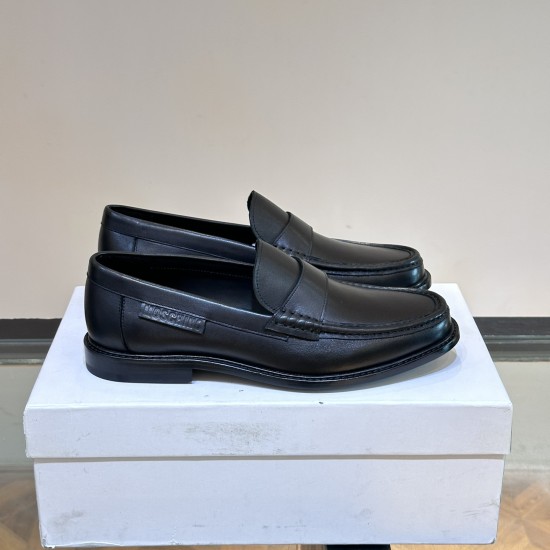 Replica M0Schin0 Leather Loafers Uk - 11250 - Buddha Luxury