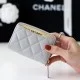 Replica Chanel 14280 CFR#11371 Buddha Luxury Replica Classic Zipped Coin Purse Grey Uk - 14280 - Buddha Luxury