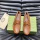 replica MENS DRIVER WITH INTERLOCKING G IN BROWN - GC413 UK