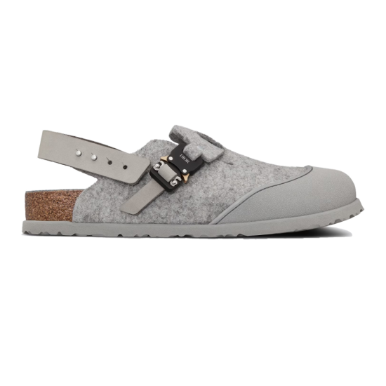 Replica BIRKENSTOCK TOKIO MULES GRAY FELTED WOOL AND NUBUCK CALFSKIN - CDS13 UK replica BIRKENSTOCK TOKIO MULES GRAY FELTED WOOL AND NUBUCK CALFSKIN - CDS13 UK