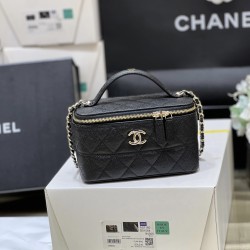 Vanity Bag Caviar Leather Black Leather Ap4404 Uk Vanity Bag Caviar Leather Black Leather Ap4404 Uk