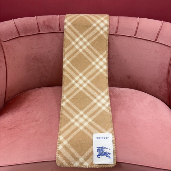 Replica Vintage Check Wool Scarf In Beige Uk