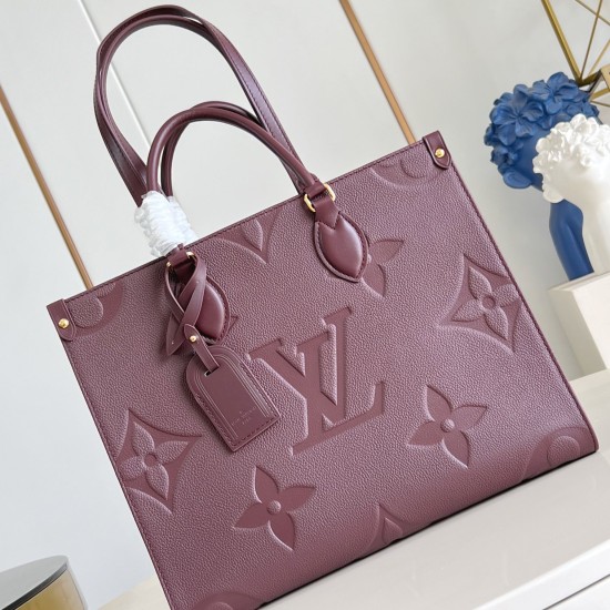 Replica Onthego Mm Tote Bag Wine Monogram Empreinte M46601 Uk - 13619 - Buddha Luxury