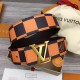 replica LV INITIALES 40MM REVERSIBLE BELT ORANGE - B356 UK