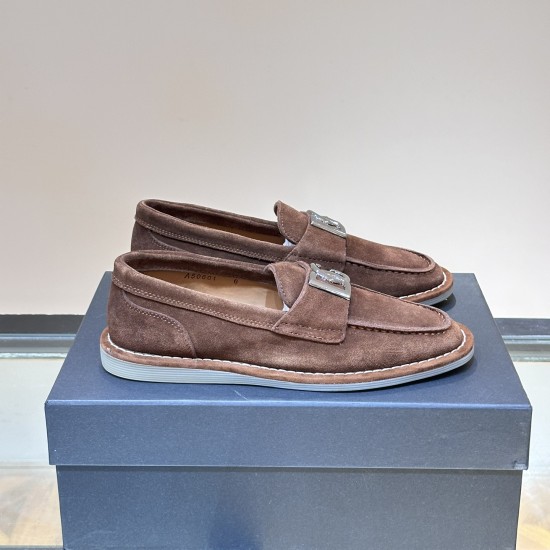 Replica Dolce & Gabbana 11078 DFR#14422 Buddha Luxury Replica Logo Loafers In Brown - Gd225 Uk - 11078 - Buddha Luxury