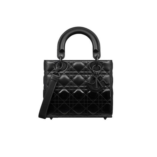 Replica Dior 13313 DFR#11144 Buddha Luxury Replica Small Lady Bag Gradient Patent And Matte Black Cannage Lambskin Uk - 13313 - Buddha Luxury