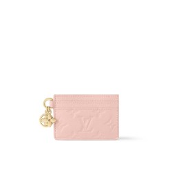 LV CHARMS CARD HOLDER PINK OPALE MONOGRAM EMPREINTE LEATHER M83562 UK