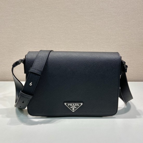 Replica Prada 15855 PFR#12159 Buddha Luxury Replica Logo Crossbody Bag In Black Uk - 15855 - Buddha Luxury