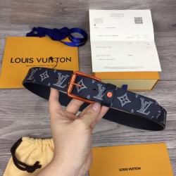 BELT VOYAGER MONOGRAM UPSIDE DOWN INK NAVY - B99 UK BELT VOYAGER MONOGRAM UPSIDE DOWN INK NAVY - B99 UK