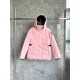 Canada Goose women's pink puffer coat front view Canada Goose women's pink puffer coat front view