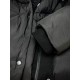 Canada Goose Women's black puffer coat ribbed cuff and hardware detail