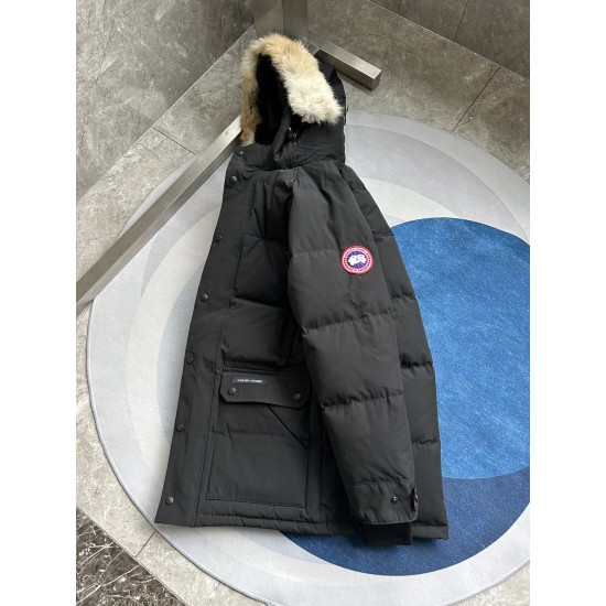 Canada Goose Men's Mens Multi Colour Fur Hooded Parka Coats Canada Goose Men's mens multi colour fur hooded parka coats hanging together