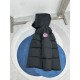 Canada Goose Men's Black Long Hooded Puffer Coat - Flat Layout Flat layout of Canada Goose men's black long hooded puffer coat