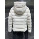 Canada Goose Women's Cream Puffer Coat Back Canada Goose women's cream puffer coat back view