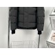Canada Goose men's black puffer coat lower hem detail
