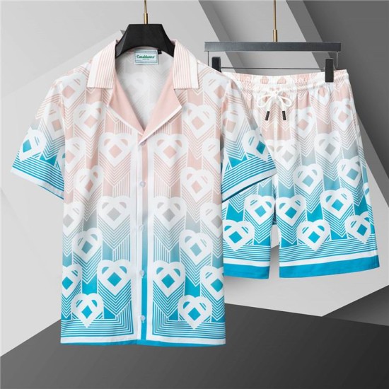Replica Casablanca Men Sets Casablanca T-Shirt &Amp; Short Set 1