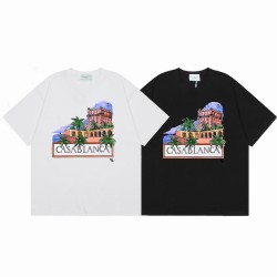 Casablanca Men's Architectural Graphic Print Crew Neck T-Shirt Authentic Casablanca Men's Architectural Graphic Print Crew Neck T-Shirt Authentic