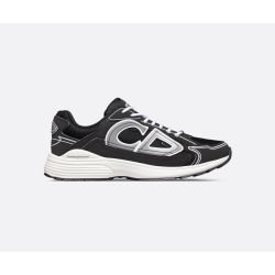 Dior Low Top Black And White Mesh Canvas Trainers
