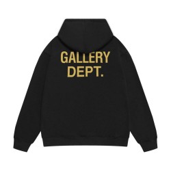 Gallery Dept Black Miami Graphic Print Cotton Pullover Hoodie Gallery Dept Black Miami Graphic Print Cotton Pullover Hoodie