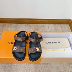 Sunset Comfort Sandals In Brown - Lvs66 Uk