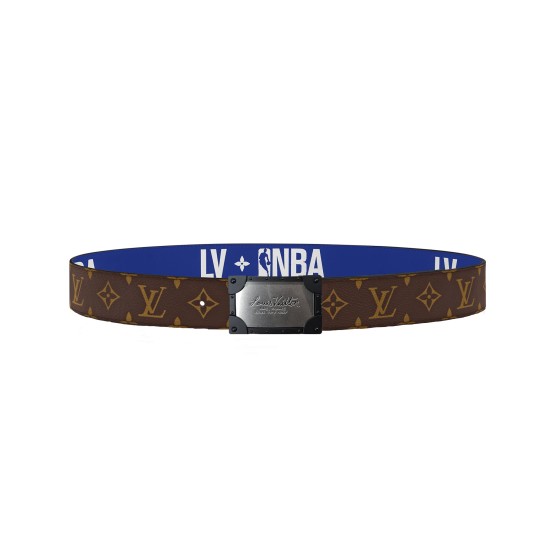 Replica X NBA 3 STEPS 40MM REVERSIBLE MONOGRAM CANVAS BELT - B165 UK replica X NBA 3 STEPS 40MM REVERSIBLE MONOGRAM CANVAS BELT - B165 UK