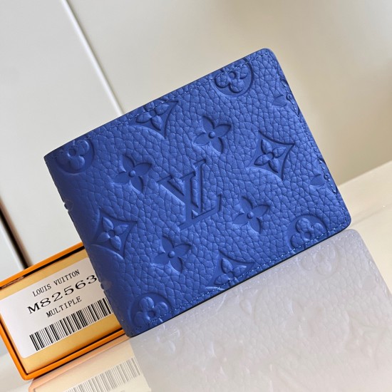 Replica MULTIPLE WALLET BLUE EMBOSSED TAURILLON MONOGRAM COWHIDE LEATHER M82563 UK replica MULTIPLE WALLET BLUE EMBOSSED TAURILLON MONOGRAM COWHIDE LEATHER M82563 UK