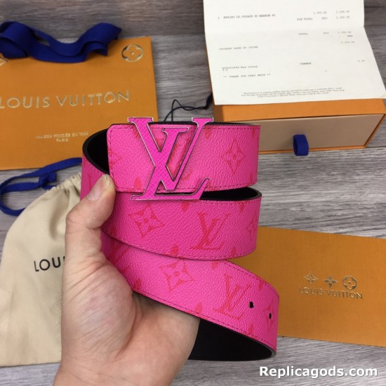 Replica INITIALES 40MM REVERSIBLE BELT PINK - B176 UK replica INITIALES 40MM REVERSIBLE BELT PINK - B176 UK