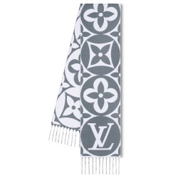 MEDALLION SCARF IN GREY UK