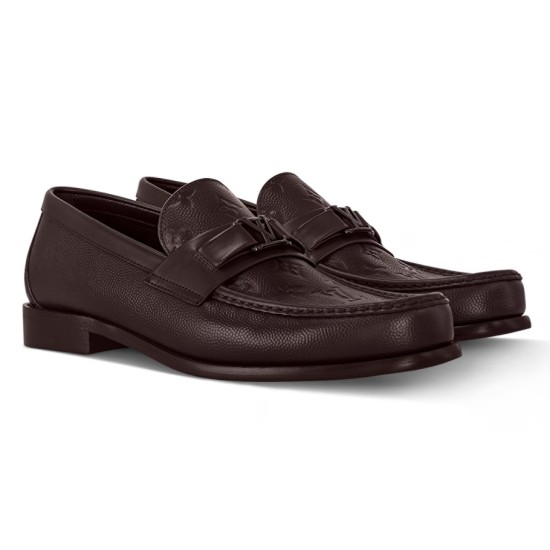 replica MAJOR LOAFERS IN MOKA - LV878 UK