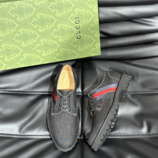 replica DENIM LACE-UP SHOES GREY - GC378 UK