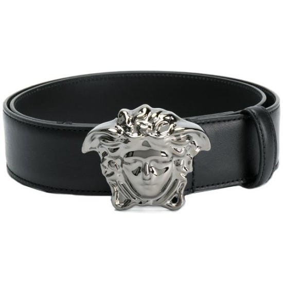 replica MEDUSA HEAD BELT WITH SILVER BUCKLE - B48 UK