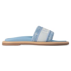 BLISS COMFORT MULES IN BLUE - LVS89 UK