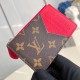 Replica L 14808 LFR#14515 Buddha Luxury Replica Romy Card Holder Sari Red Coated Canvas M12385 Uk - 14808 - Buddha Luxury