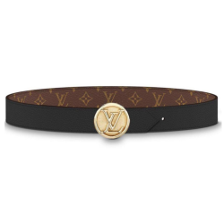 Monogram Lv Circle Logo 35Mm Reversible Belt - B109 Uk