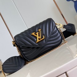 New Wave Multi-Pochette Black Quilted Calf Leather Uk New Wave Multi-Pochette Black Quilted Calf Leather Uk