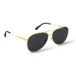 SUPER VISION METAL PILOT SUNGLASSES IN BLACK/GOLD Z2636U - SG122 UK