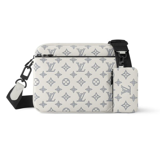Replica Trio Messenger Bag White/Navy Blue Monogram Shadow Calf Leather M24754 Uk Replica Trio Messenger Bag White/Navy Blue Monogram Shadow Calf Leather M24754 Uk