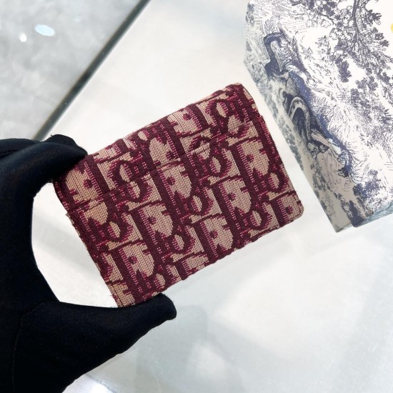 replica SADDLE FLAP CARD HOLDER BURGUNDY OBLIQUE UK