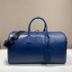 replica SAFFIANO LEATHER TRAVEL BAG IN BLUE UK