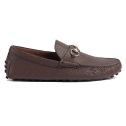 MEN'S DRIVER WITH HORSEBIT IN DARK BROWN - GC460 UK
