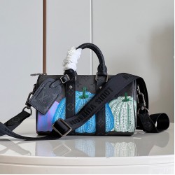 X Yayoi Kusama Keepall 25 Bag Monogram Eclipse Canvas M46437 Uk X Yayoi Kusama Keepall 25 Bag Monogram Eclipse Canvas M46437 Uk