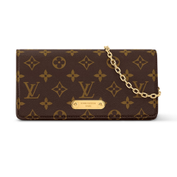 Wallet On Chain Lily Monogram Coated Canvas M82509 Uk