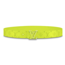 MEN'S INITIALES 40MM REVERSIBLE BELT YELLOW - B88 UK