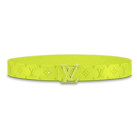 replica MENS INITIALES 40MM REVERSIBLE BELT YELLOW - B88 UK