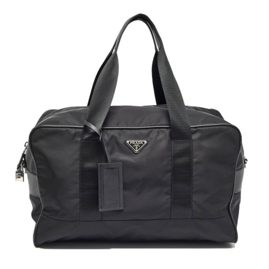 replica RE-NYLON AND SAFFIANO LEATHER DUFFLE BAG UK