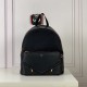 replica NYLON AND LEATHER BACKPACK BAG BLACK UK