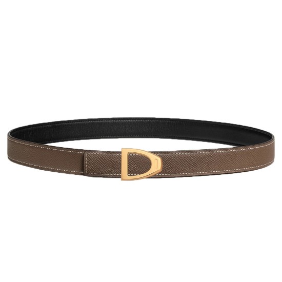 replica CAVALIERE BELT BUCKLE & REVERSIBLE LEATHER STRAP 24MM - B384 UK