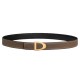 replica CAVALIERE BELT BUCKLE & REVERSIBLE LEATHER STRAP 24MM - B384 UK
